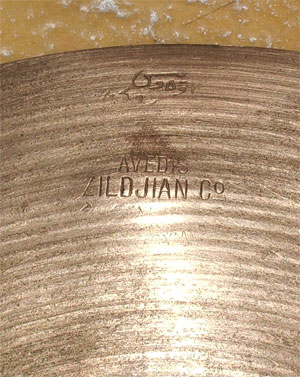 Zildjian cymbal stempel dating